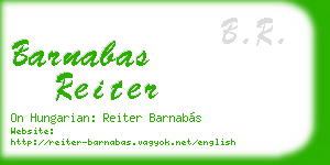 barnabas reiter business card